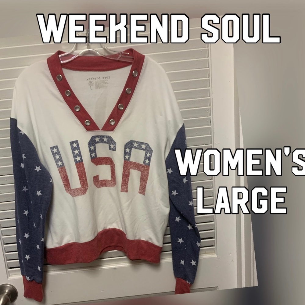 Weekend Soul Large USA top